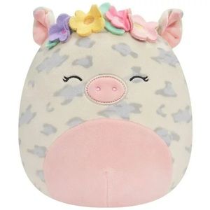 8" Rosie the Pig with Flower Crown, Squishmallow